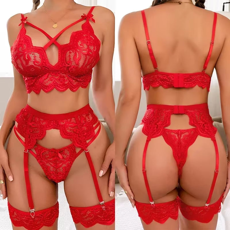 Sexy Erotic Lingerie for Women Bra and Panty Set Babydoll Sexy Lingerie Costumes Sets Sexy Women'S Underwear Set Female